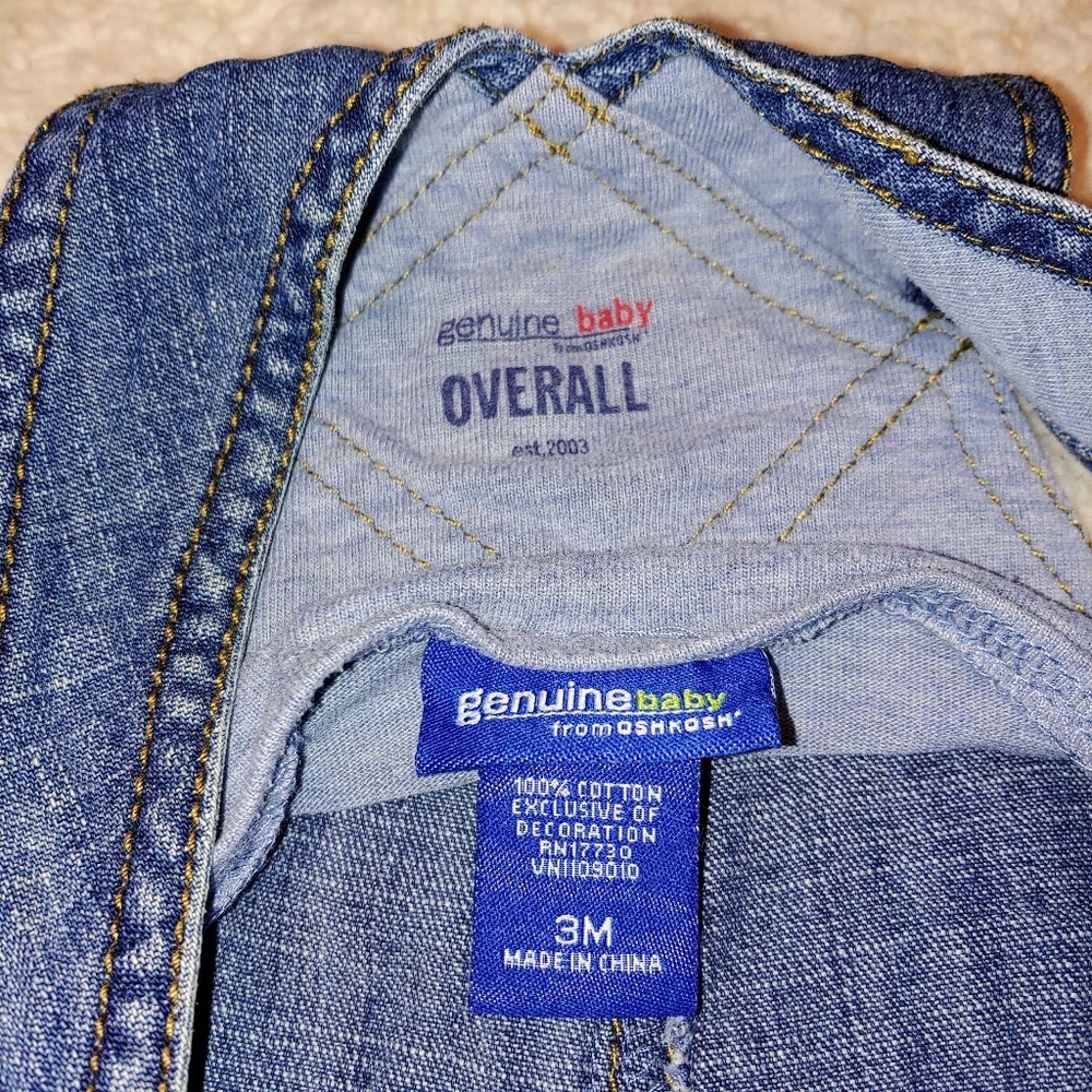 Boy's 3-6mo Overalls Set - Picture 2 of 13